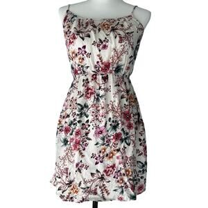 Pink Rose Floral Dress Size Small